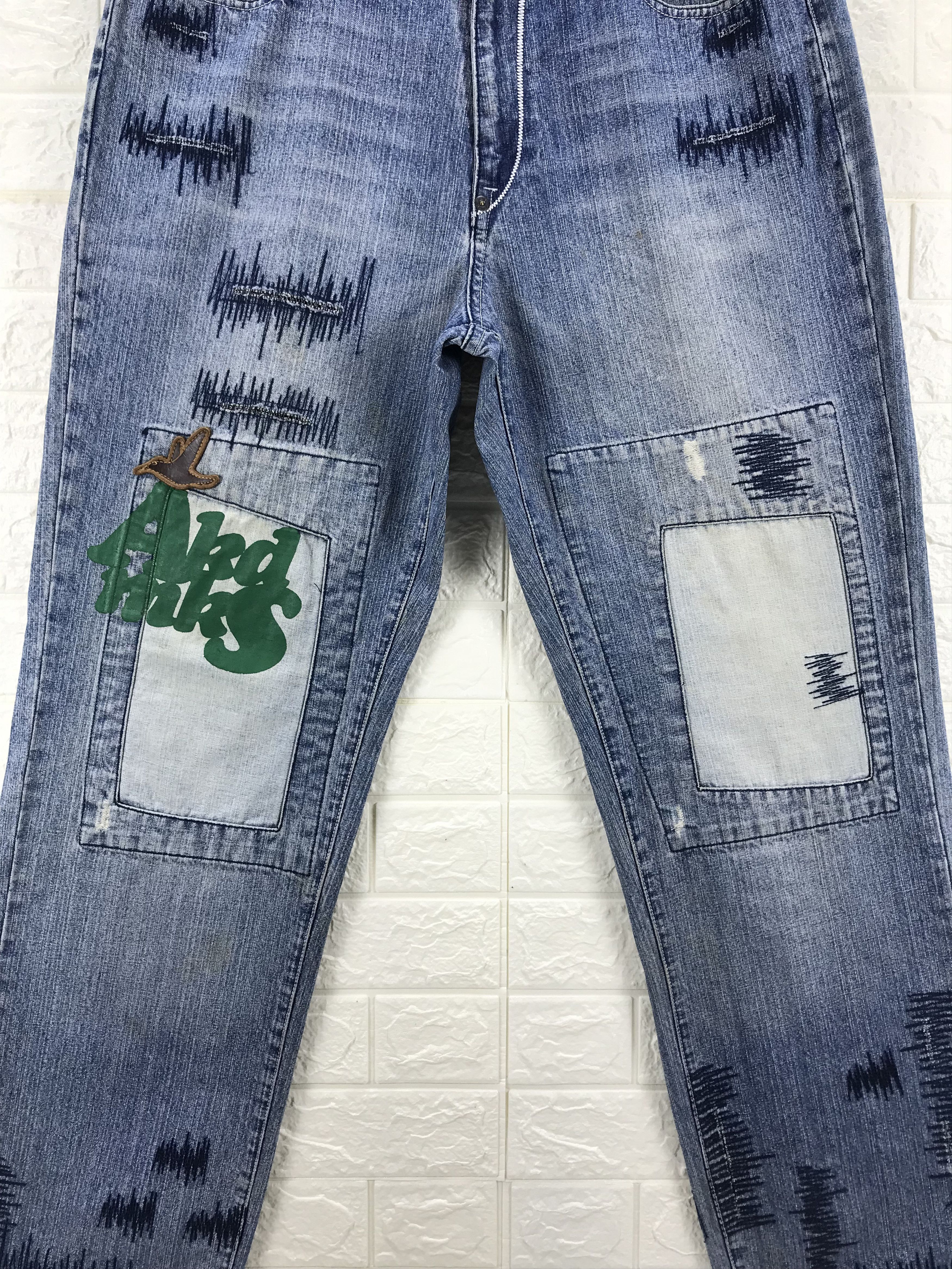 Akademiks Baggy Jeans Akademiks Distressed Design Wide Denim Size US 36 / EU 52 - 3 Thumbnail