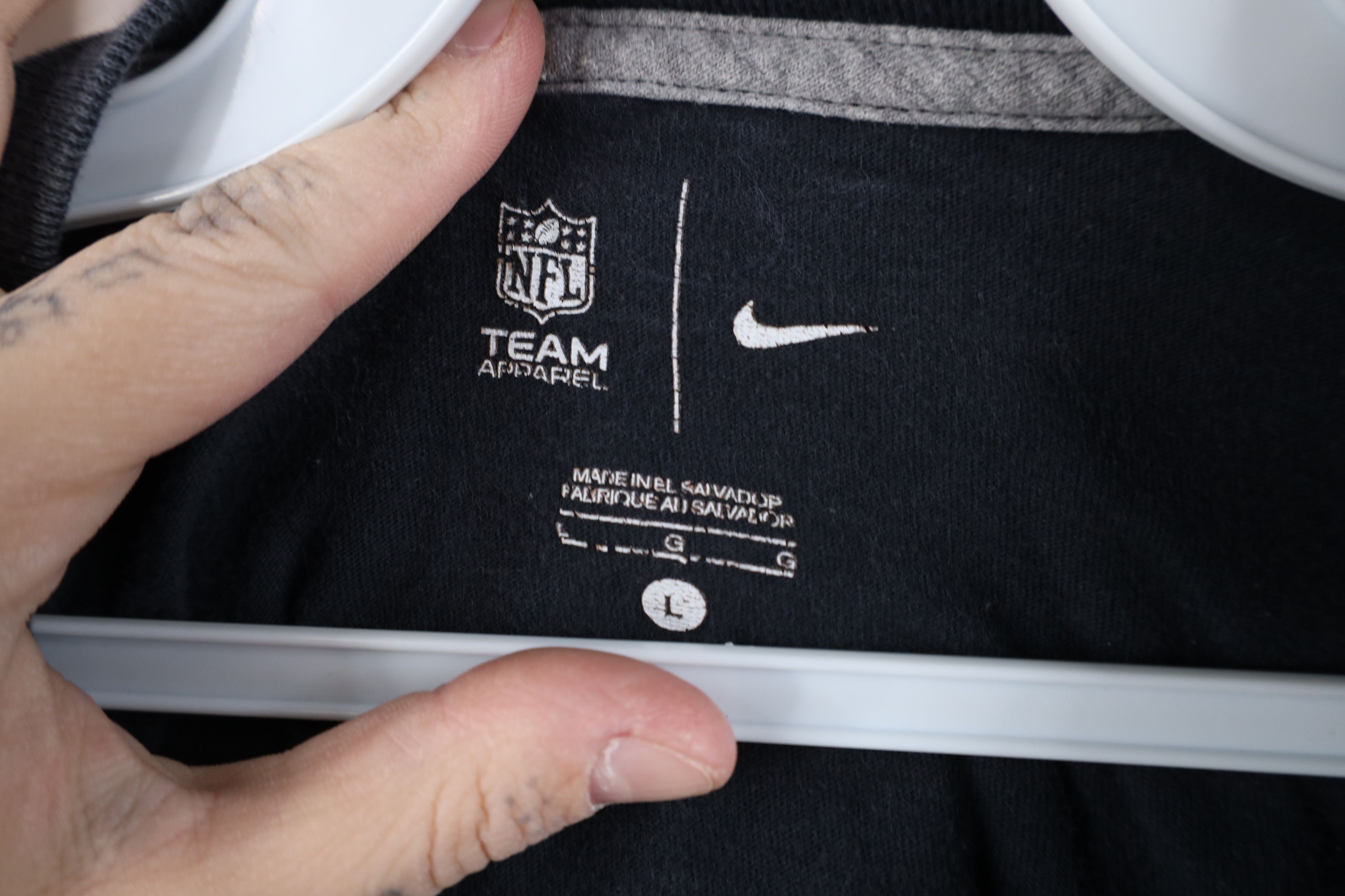 Nike × Vintage Nike Receiver Detroit Lions Football Short Sleeve T-Shirt Size US L / EU 52-54 / 3 - 10 Thumbnail