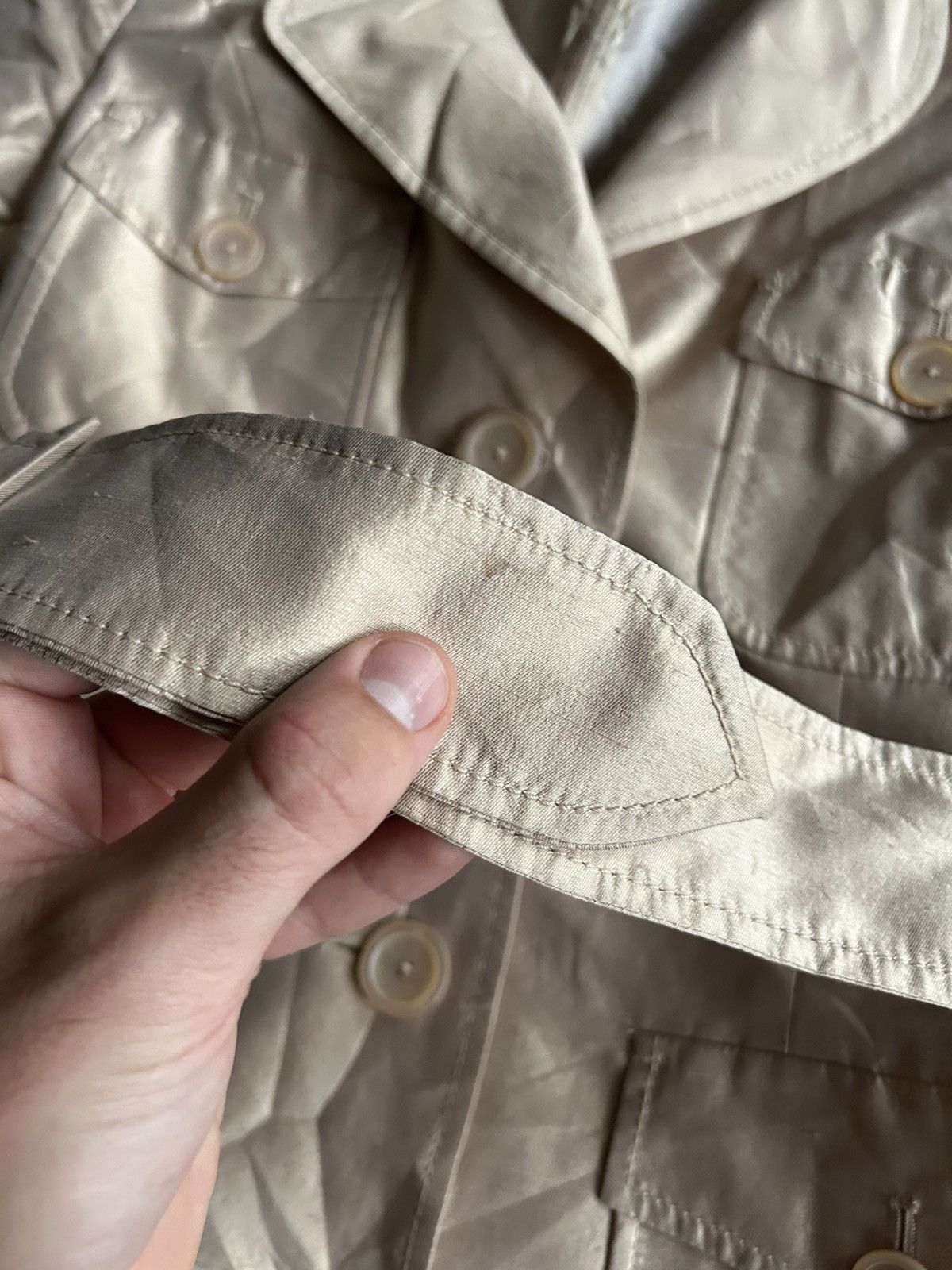 Max Mara Vintage Max Mara Women Solid Jacket Lining Viscosa / Cupro Size M / US 6-8 / IT 42-44 - 8 Thumbnail