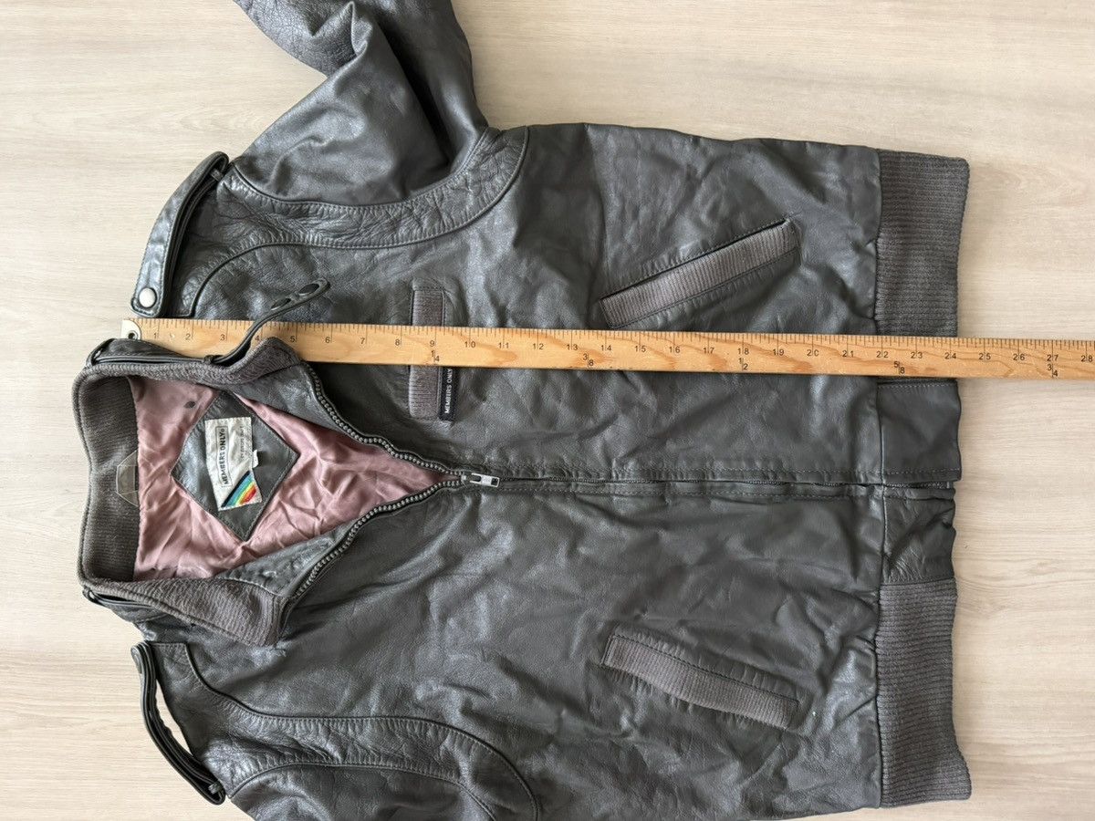 Members Only Vintage 80s Members Only Leather Bomber Jacket Sz 42 * Size US M / EU 48-50 / 2 - 7 Thumbnail