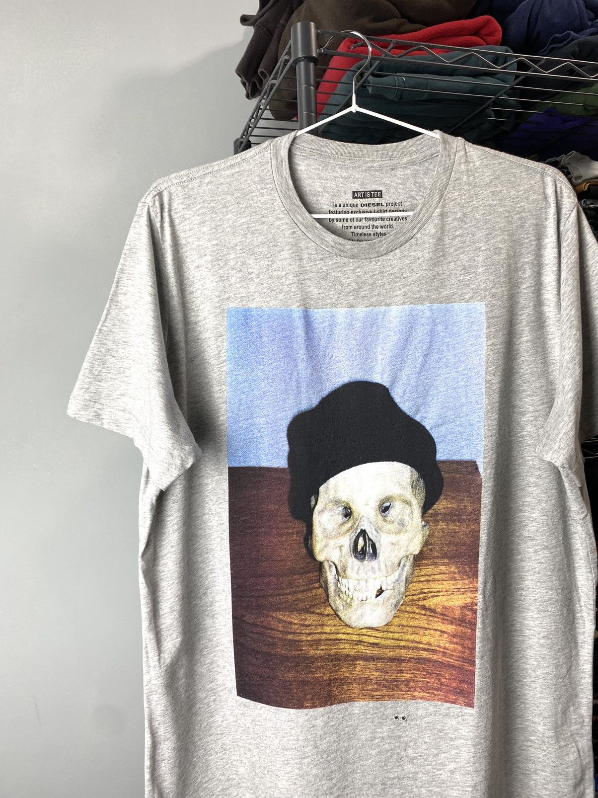 Diesel Vintage Diesel Scull Tee Shirt Size US L / EU 52-54 / 3 - 2 Thumbnail
