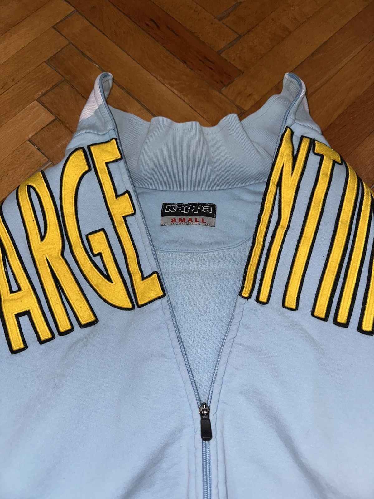 Kappa × Vintage Vintage Rare Kappa Argentina Zip Up Sweater Size US S / EU 44-46 / 1 - 6 Thumbnail