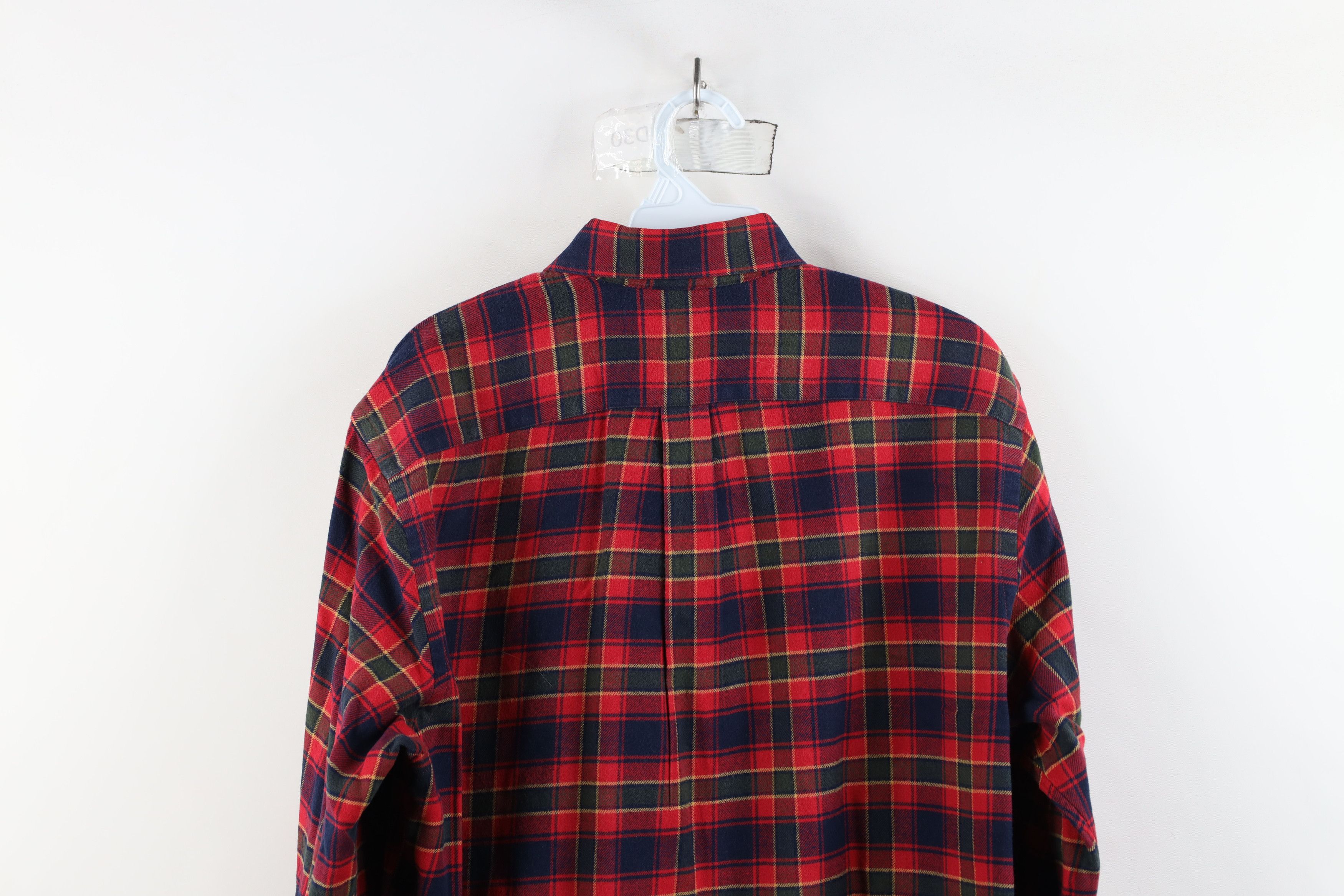 Lands' End × Vintage Vintage Lands End Flannel Collared Button Down Shirt Plaid Size US M / EU 48-50 / 2 - 12 Thumbnail