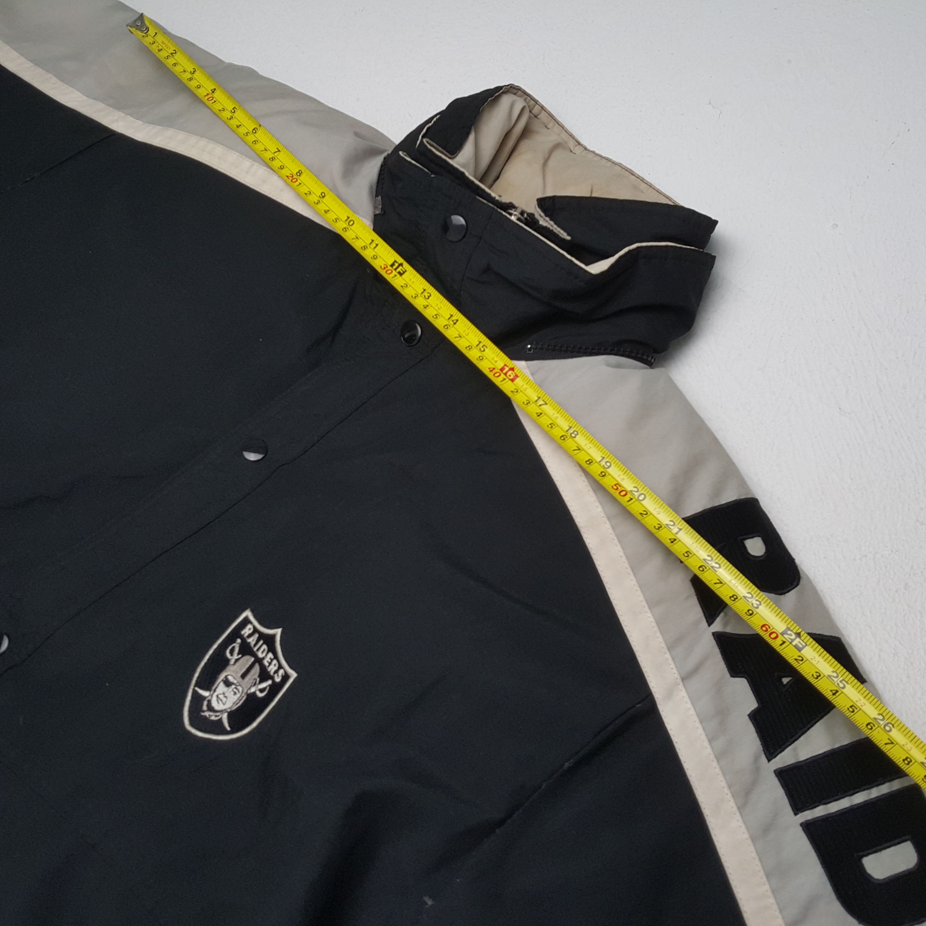 NFL × Vintage RAIDERS NFL American Football Team Starter Jacket Size US XXL / EU 58 / 5 - 5 Thumbnail