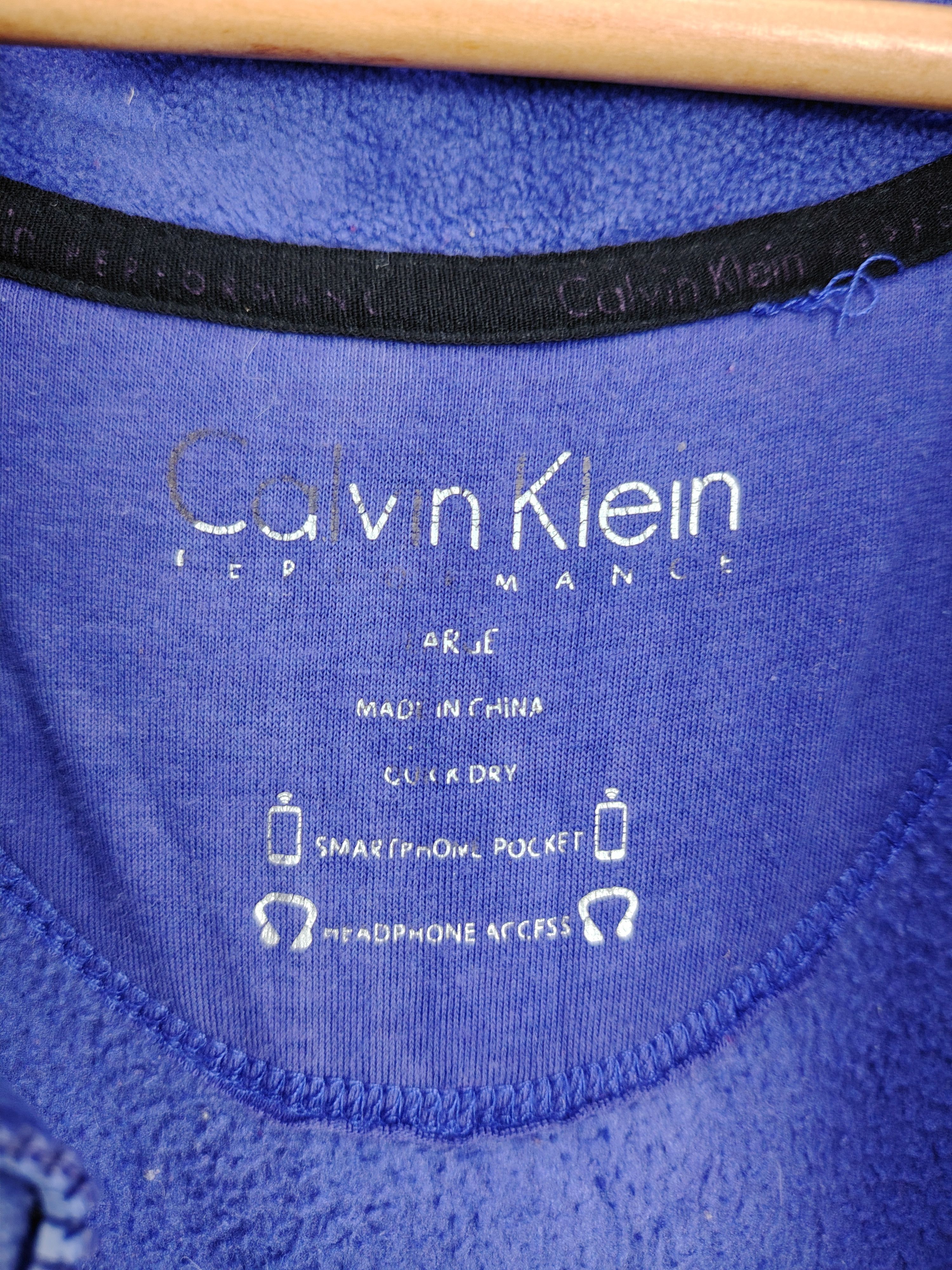 Calvin Klein Sun Faded Vintage Calvin Klein Fleece Zipper Jacket Size US L / EU 52-54 / 3 - 5 Thumbnail