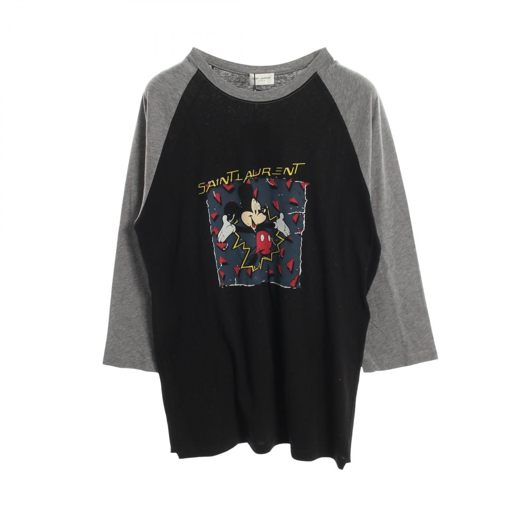 Yves Saint Laurent Yves Saint Laurent Saint Laurent Paris Cotton Long Sleeve T Shirt Textile T-Shirts DUTY FREE for USA Size ONE SIZE - 1 Thumbnail