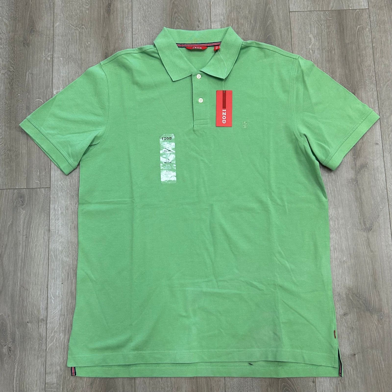 Izod IZOD men's short-sleeve green polo shirt size XL B8 Size US XL / EU 56 / 4 - 1 Thumbnail