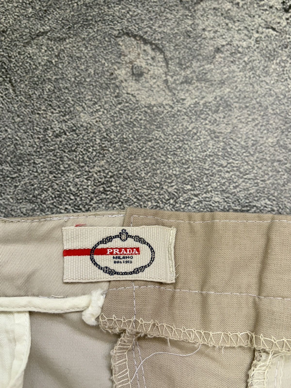 Prada PRADA Milano Beige Cotton Chino Designer Trousers IT 46 Size 32" / US 10 / IT 46 - 5 Thumbnail