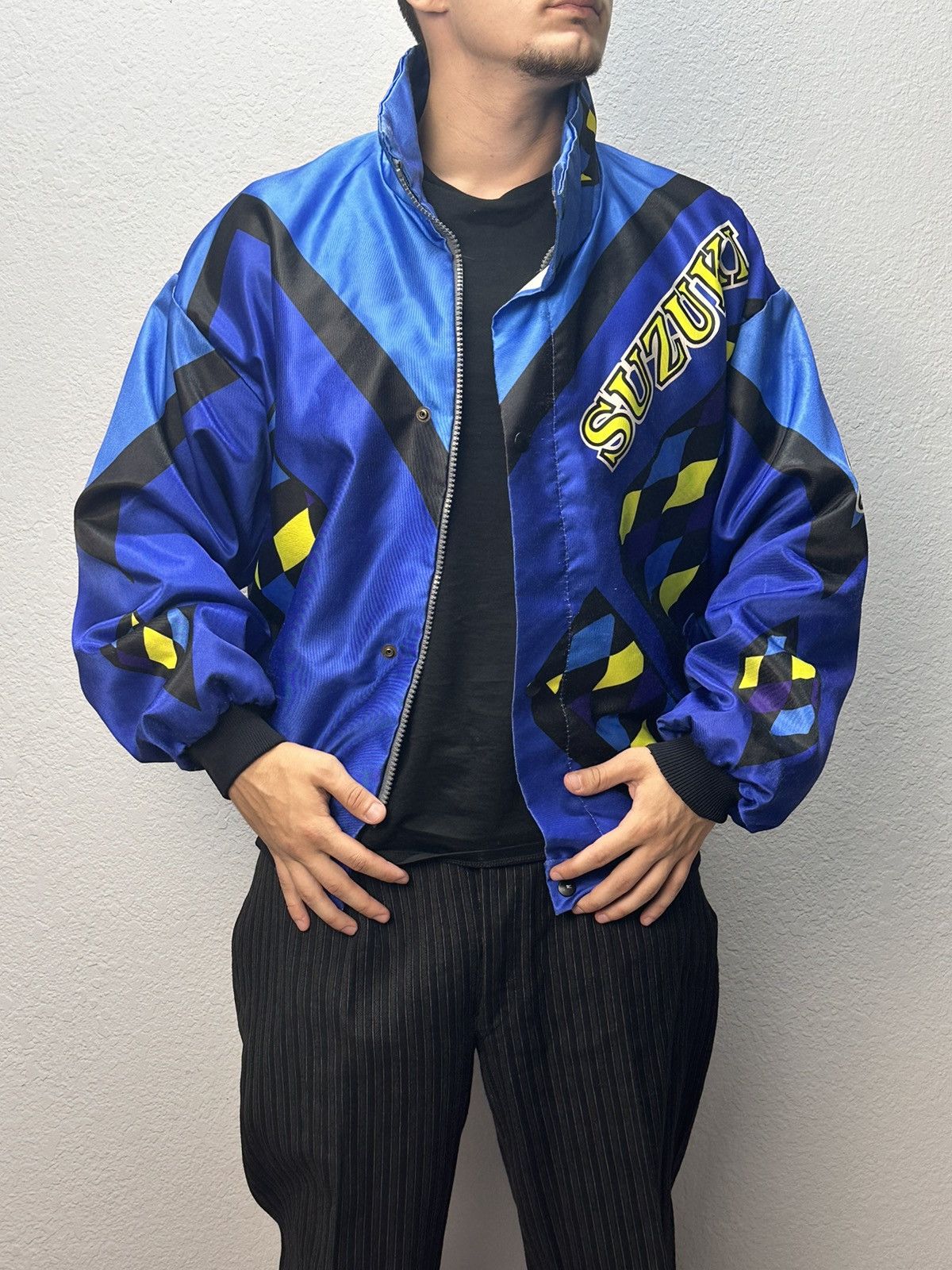 NASCAR Racing Jacket Moto Vodafone F1 Nascar Leather Red Bull Lucky Size US XL / EU 56 / 4 - 1 Thumbnail