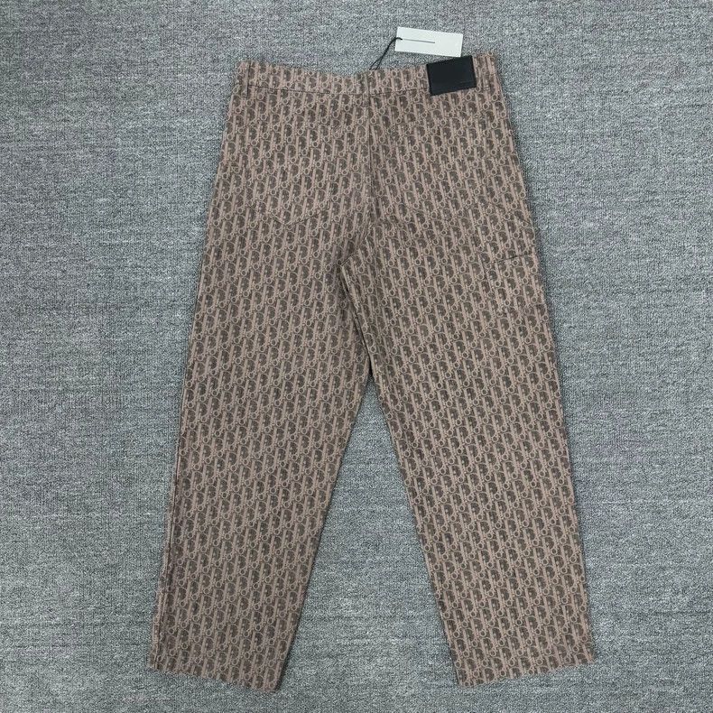 Dior Brown Printed Work Pants by Dior-2505 Size US 33 - 2 Thumbnail