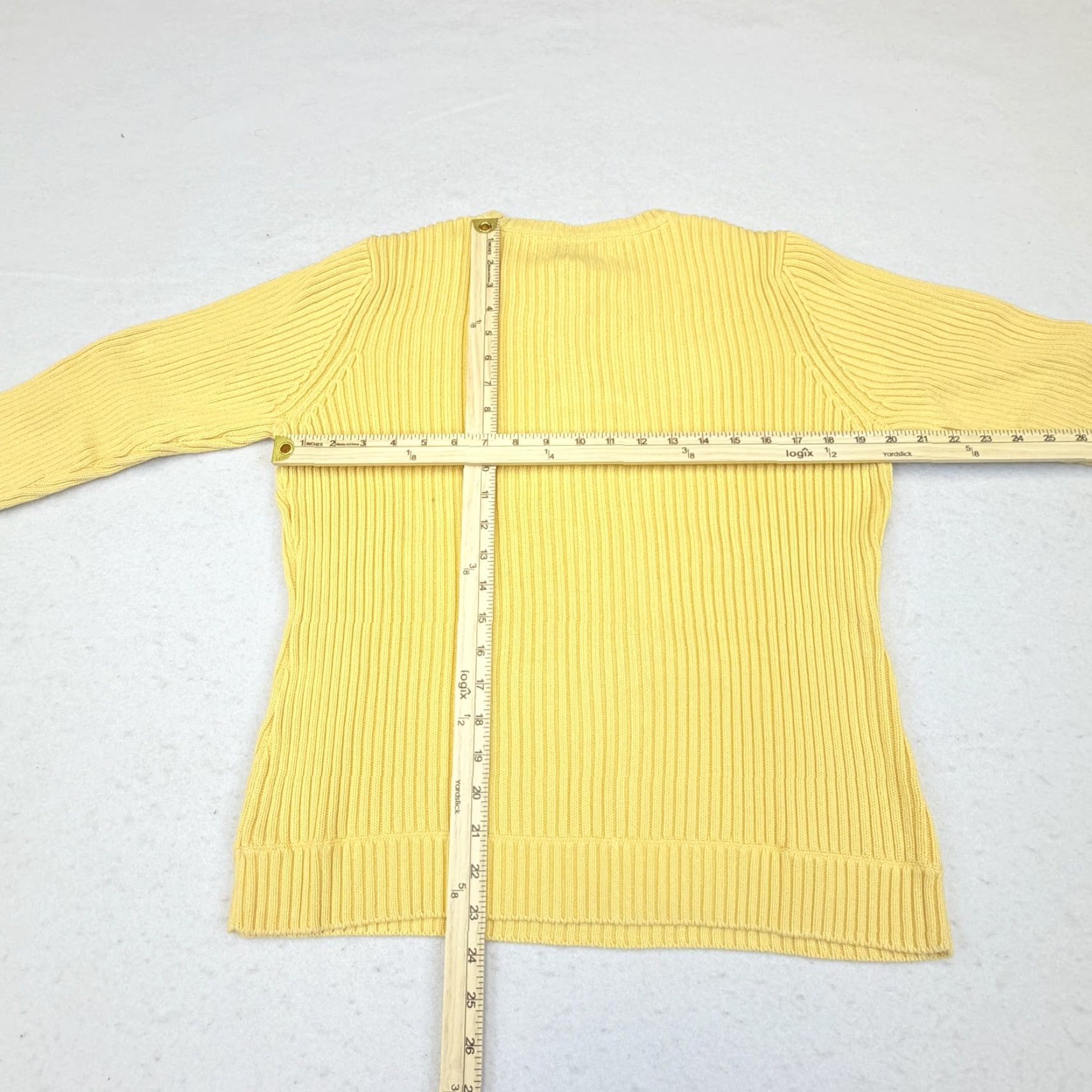 Tommy Hilfiger Tommy Hilfiger Sweater Mens XL Yellow Knit Pullover 1/4 Zip Crew Neck Regular Fit Vintage? No Size US XL / EU 56 / 4 - 5 Thumbnail