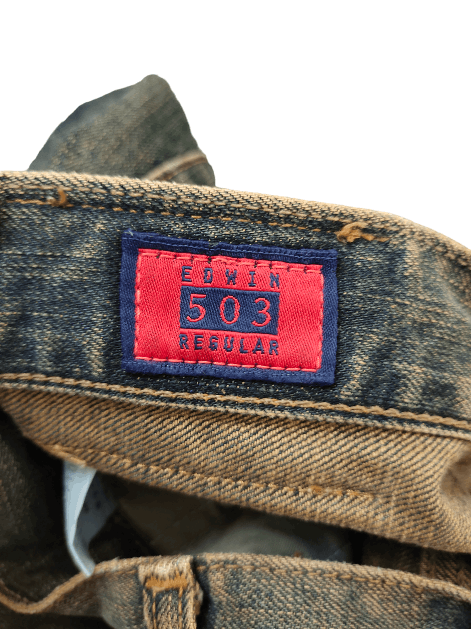 Hysteric Glamour × Undercover 1990s Edwin 503 Regular Rusty Denim Jeans Undercover Style Size US 33 - 17 Thumbnail