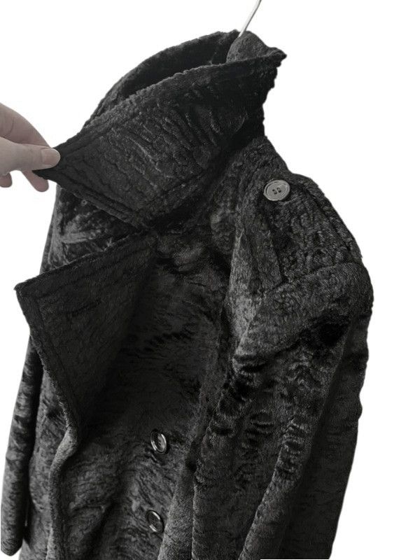 Saint Laurent Paris Saint Laurent Double-Breasted Astracan Fur Coat Size US S / EU 44-46 / 1 - 13 Thumbnail