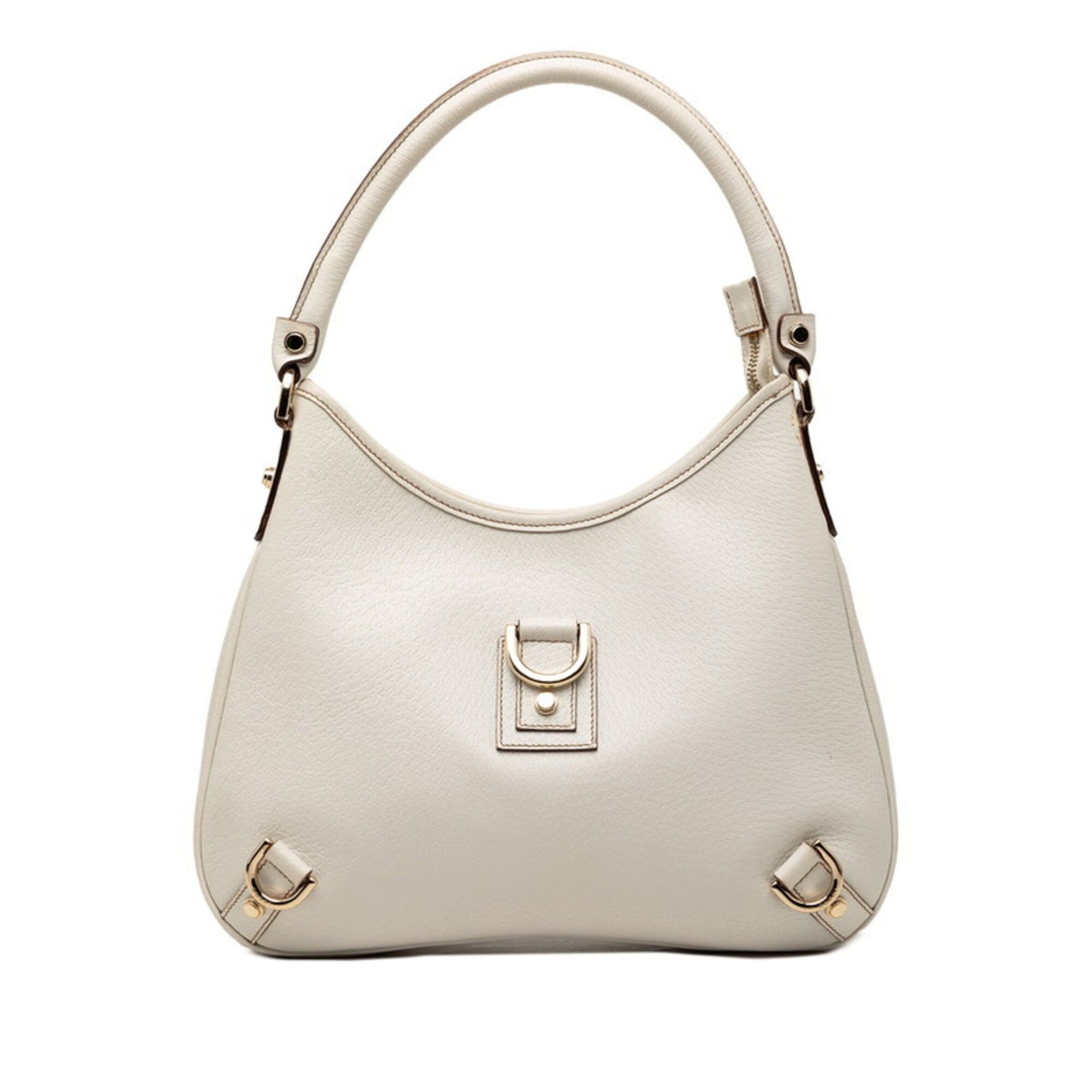 Gucci Gucci Abbey One-Shoulder Bag 130738 White Leather Women's GUCCI Size ONE SIZE - 1 Thumbnail