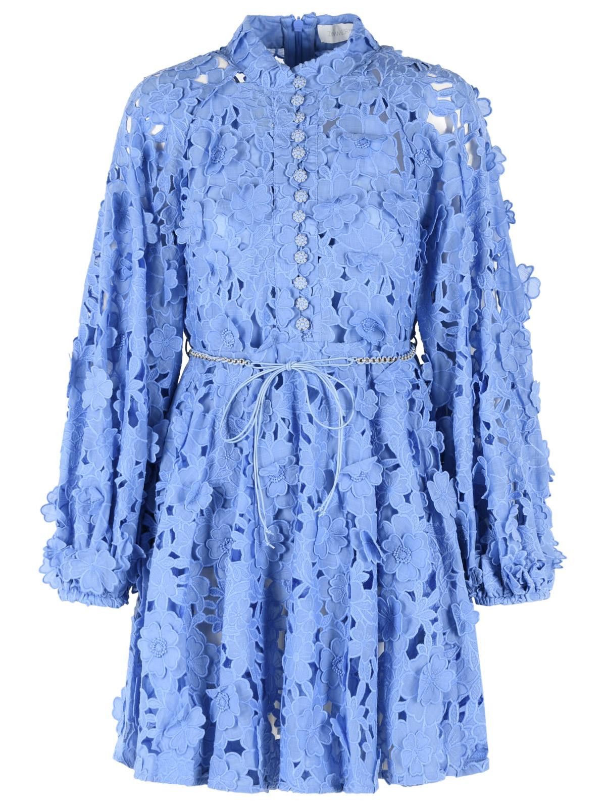 Zimmermann ZIMMERMANN 'Patience' Cotton Long Sleeve Mini Dress Size S / US 4 / IT 40 - 1 Thumbnail