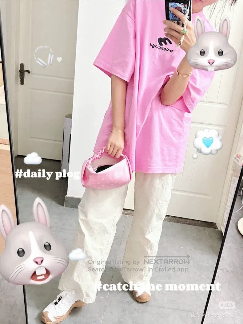 Balenciaga Balenciaga Pink short sleeve T-shirt, size L Size US L / EU 52-54 / 3 - 9 Thumbnail
