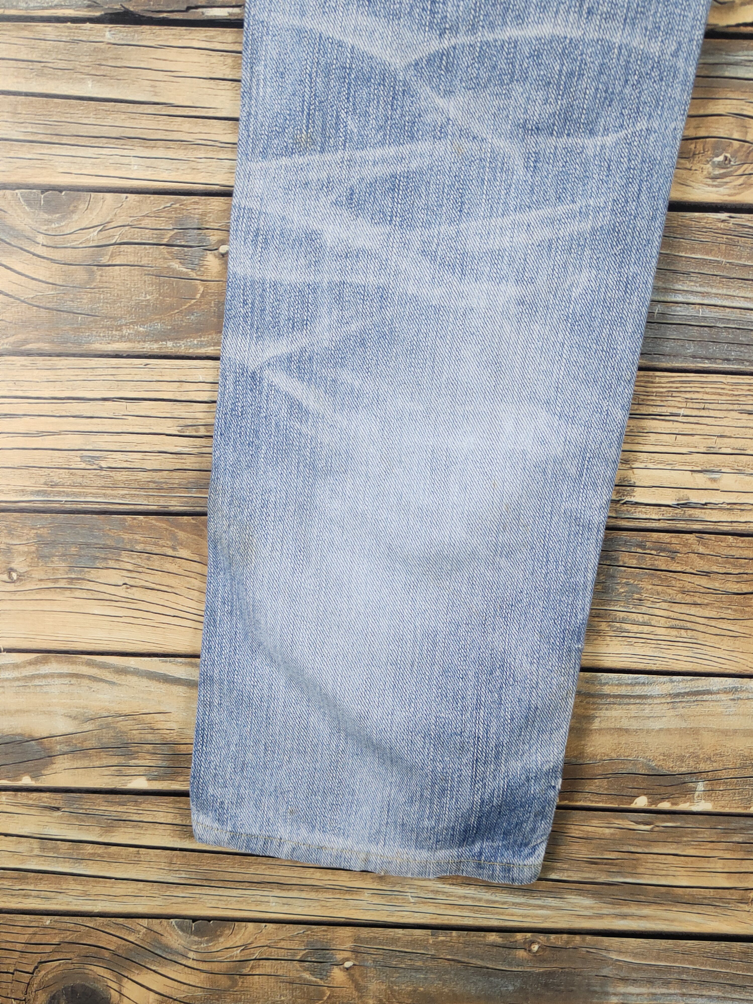 Lee Lee vintage Blue Distressed Ripped denim Jeans #W1706 Size US 32 / EU 48 - 10 Thumbnail