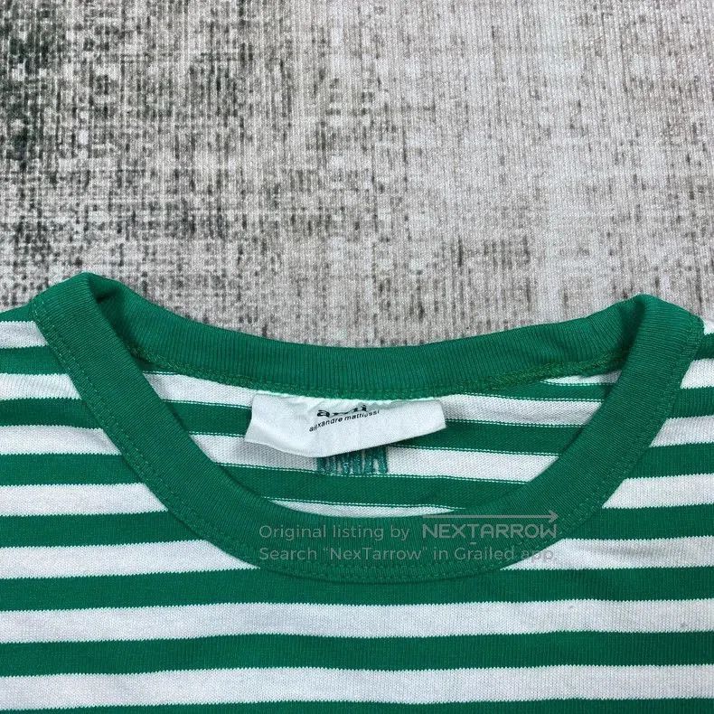 Ami Paris Striped Long Sleeve T.