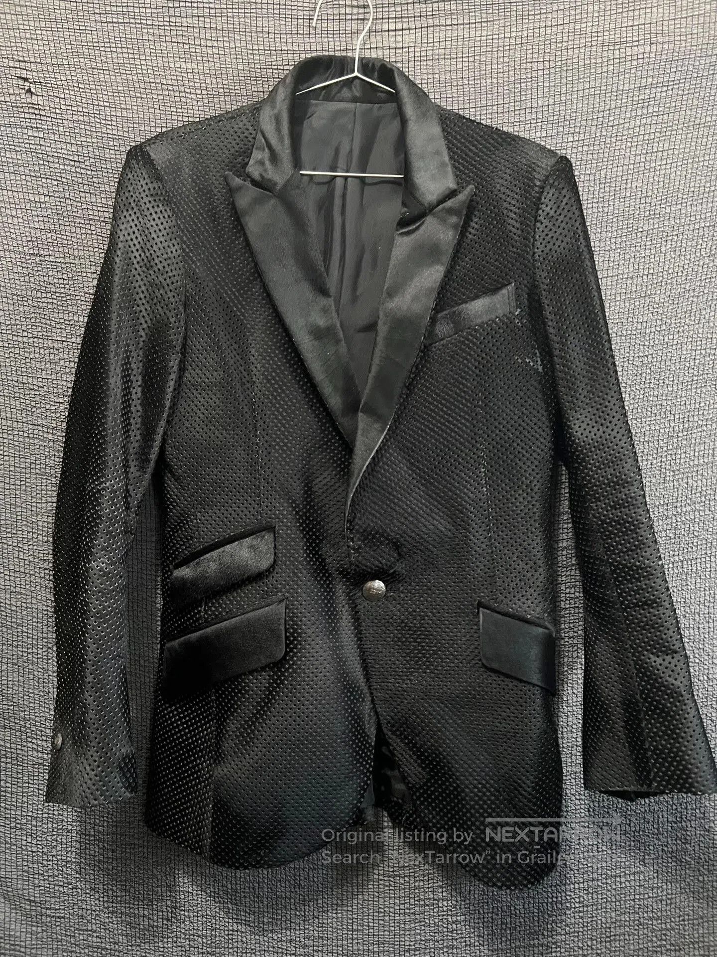 Rare Backlash Leather-Blend Suit.