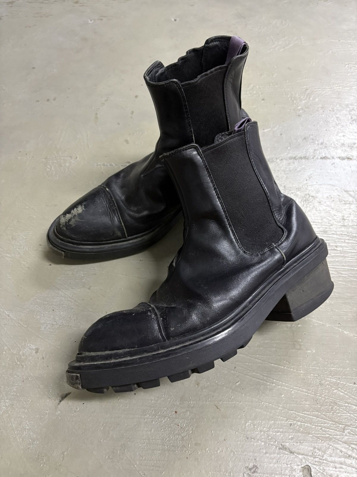 Eytys Eytys Nikita Black Chelsea Platform Steel Boots Size US 8 / EU 41 - 2 Thumbnail