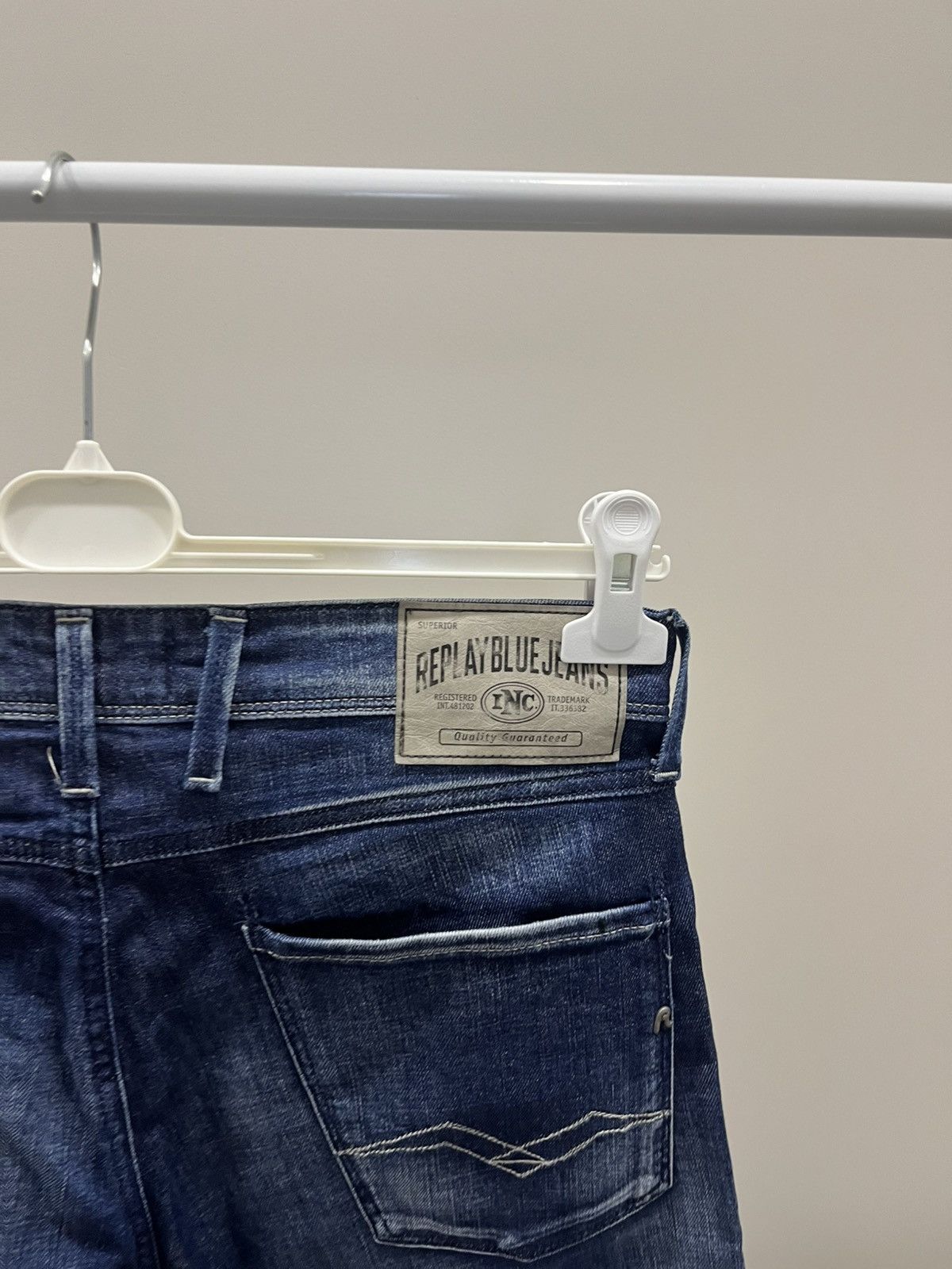 Replay Anbass Mens W31 L32 Slim Straight Jeans Denim Pants Trousers Size US 31 - 5 Thumbnail