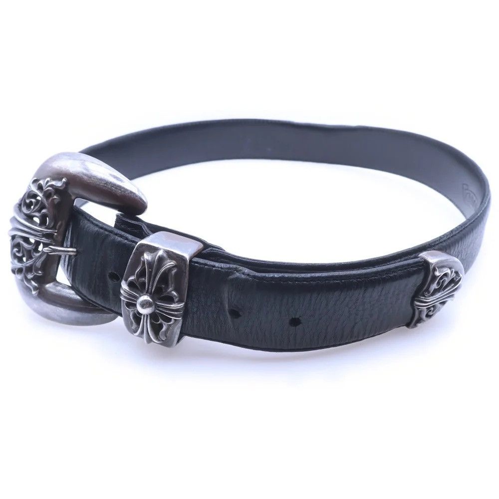 Chrome Hearts 32inch Chrome Hearts 3PC Cross Leather belt Size ONE SIZE - 1 Thumbnail