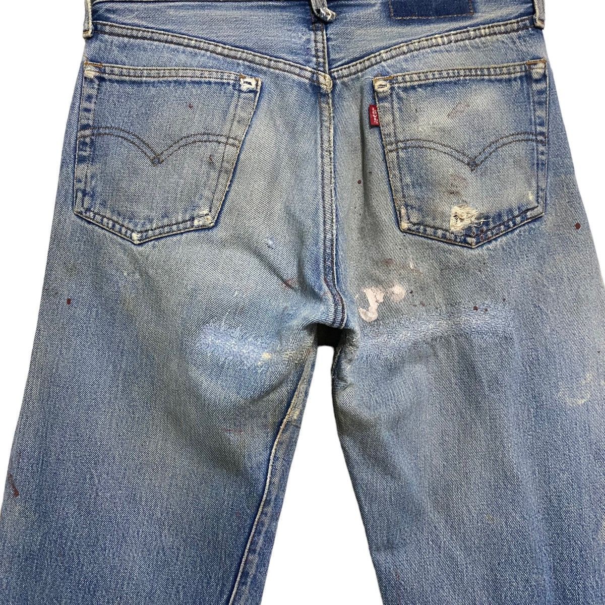 Levi's Vintage 80s Levis 501 Redline Selvedge Jeans Repaired Size US 29 - 11 Thumbnail