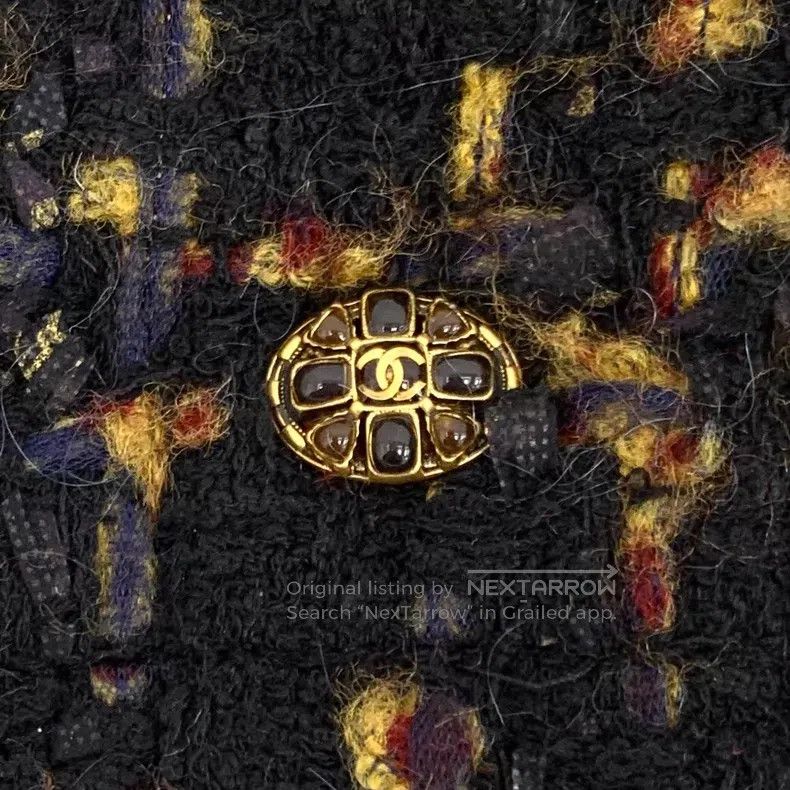 Chanel Chanel Egyptian series colour-matched plaid cotton woven t Size 25" / US 0 / IT 36 - 5 Thumbnail