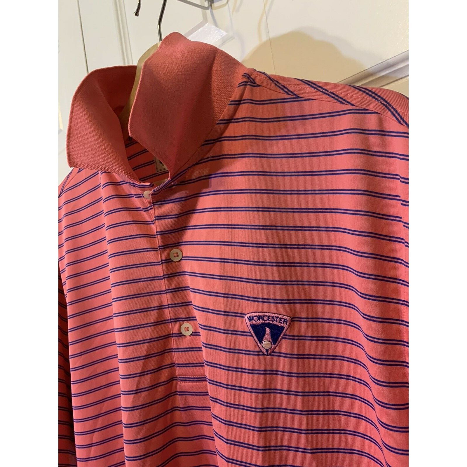 Donald Ross Donald Ross Men’s Sz M Worcester Golf Polo Shirt Pink Stripe Size US M / EU 48-50 / 2 - 3 Thumbnail