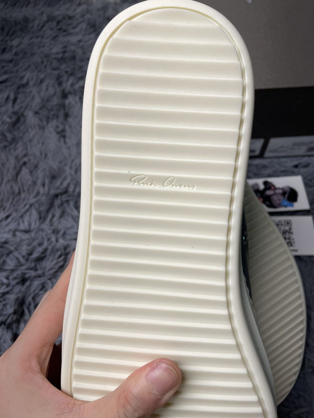Rick Owens Rick Owens Ramone Low Jumbo Lace Euca/Milk Size US 15 / EU 48 - 6 Thumbnail