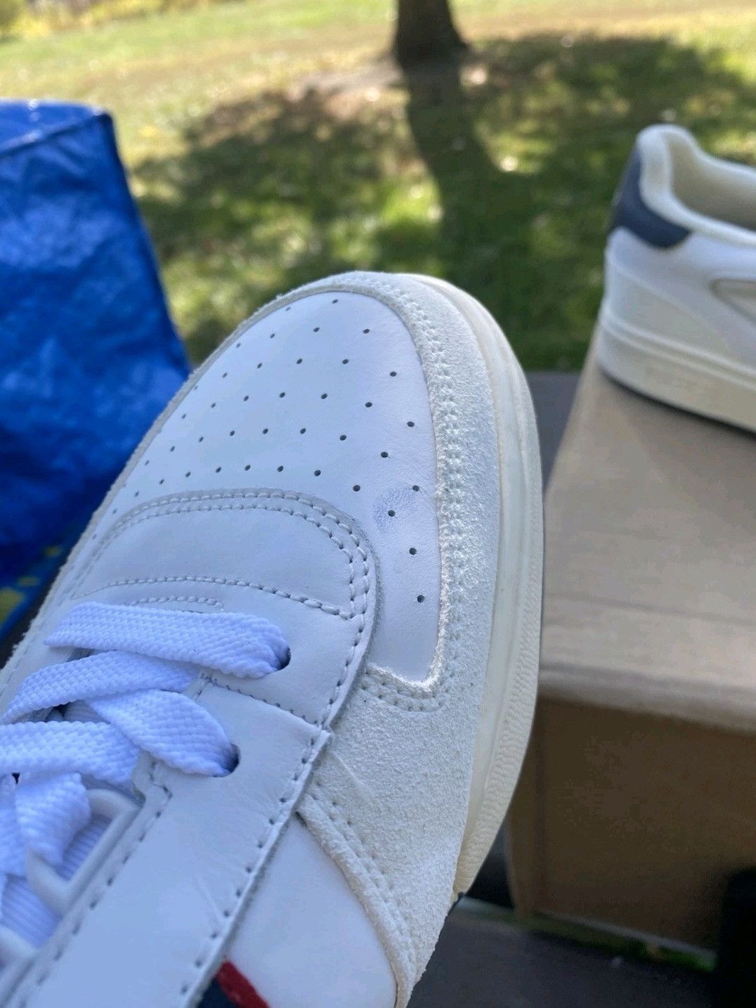 Ralph Lauren Ralph Lauren Polo Court Sneaker White Navy Red Retro 003 Size US 11 / EU 44 - 8 Thumbnail