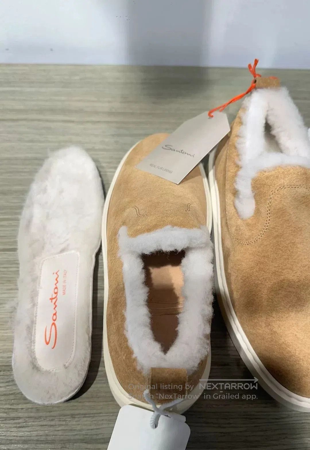 Santoni Santoni Women’s Wool Slip-On Loafers. Size US 5 / IT 35 - 4 Thumbnail