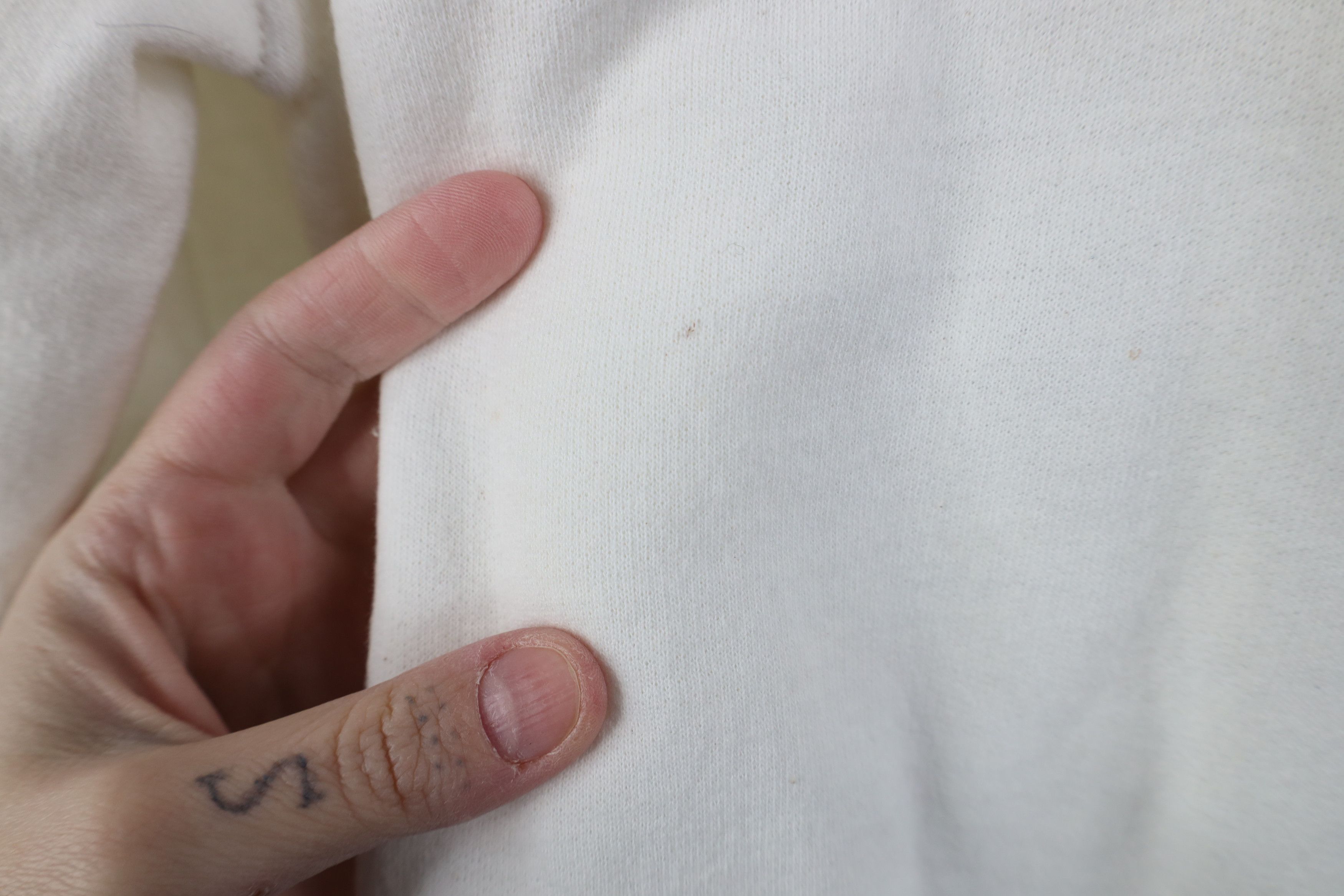 Vintage Vintage 90s Streetwear Blank Crewneck Sweatshirt White Size US XXL / EU 58 / 5 - 11 Thumbnail