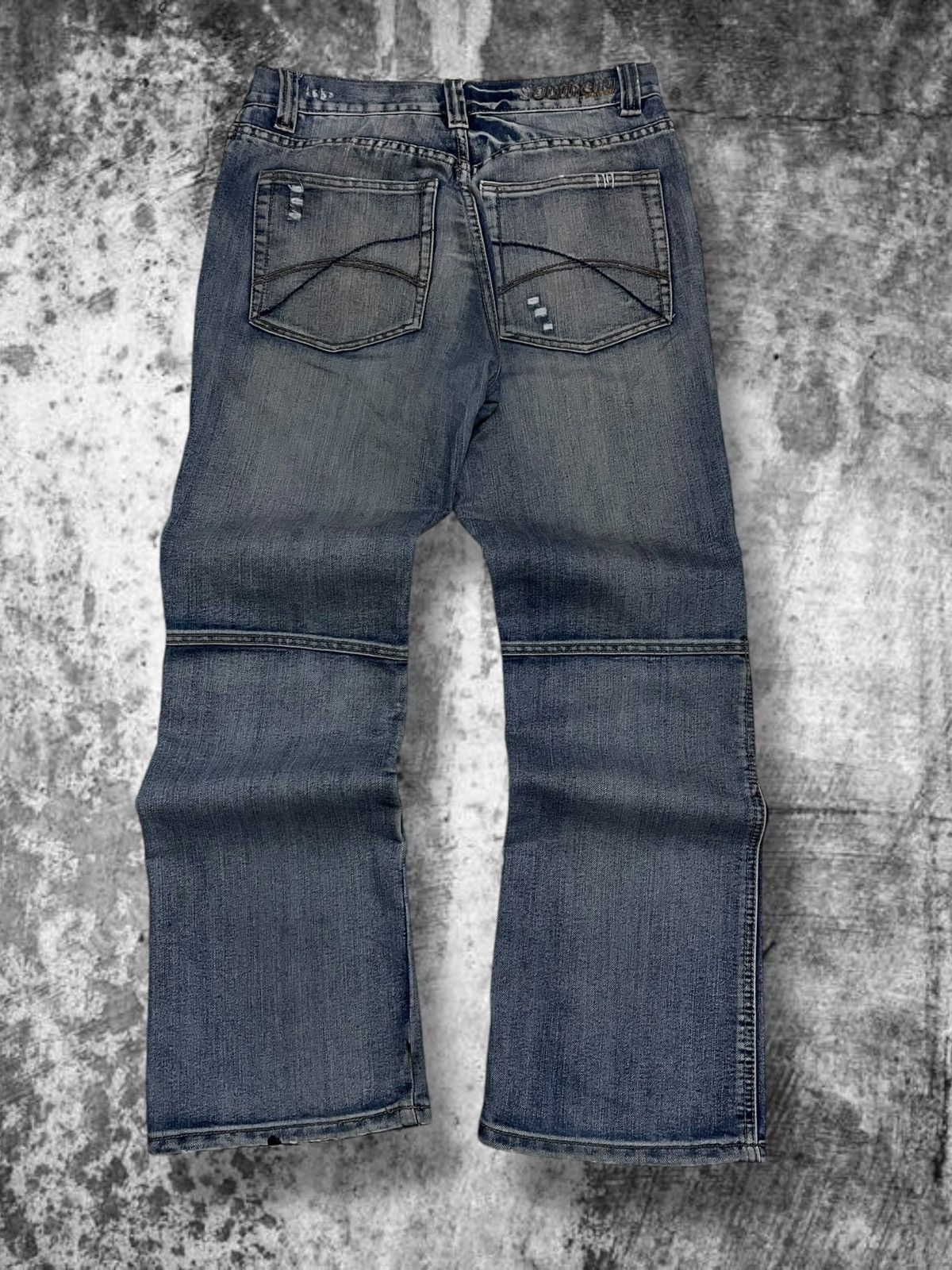Japanese Brand Vintage 90’s Designer Southern Distressed Dirt Bikers Denim Size US 32 / EU 48 - 6 Thumbnail
