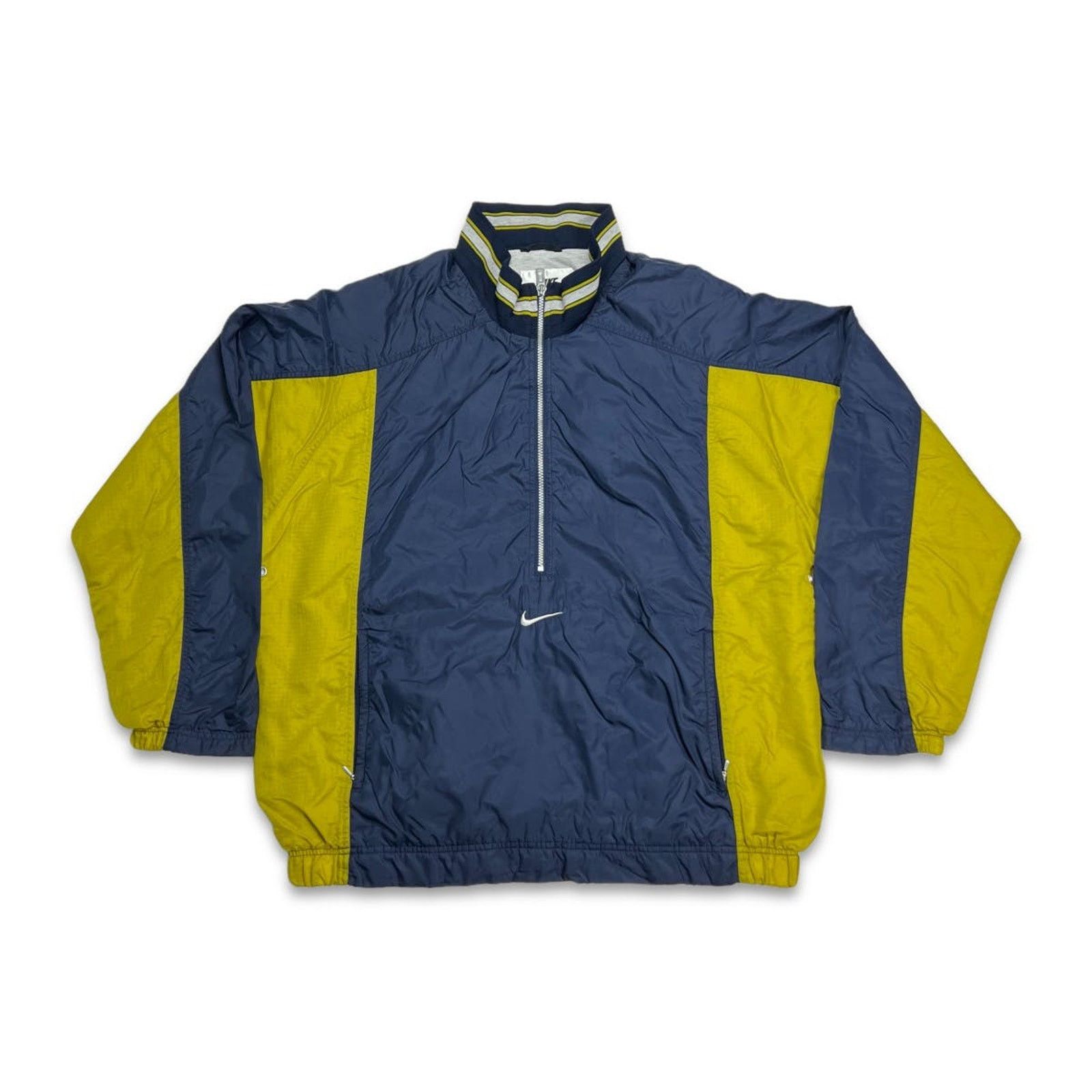 Nike × Vintage VTG Nike Jacket XL Swoosh Outdoor Half Zip 90s Windbreaker Size US XL / EU 56 / 4 - 3 Thumbnail