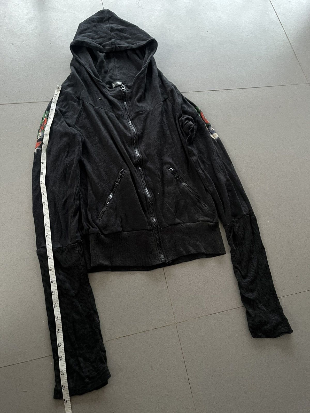 5351 POUR LES HOMMES Japanese 2000’s Bono Hood Jacket Skull Tatto GOA Style Size US S / EU 44-46 / 1 - 14 Thumbnail