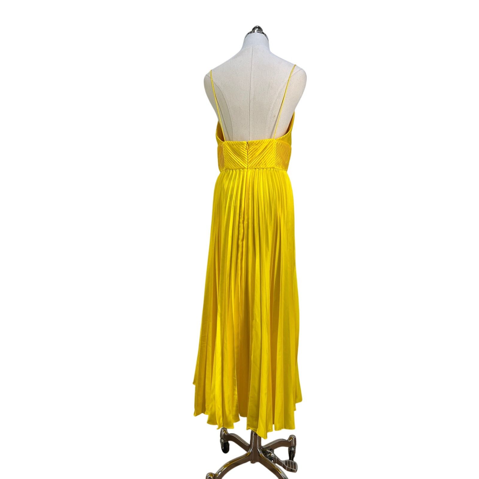 amur gold dress Belle Pleated Strapless Dress in Nutmeg by AMUR main image 0