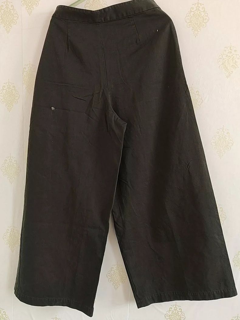 Dries Van Noten dries van noten Black wide-leg pants Size US 40 / EU 56 - 3 Thumbnail