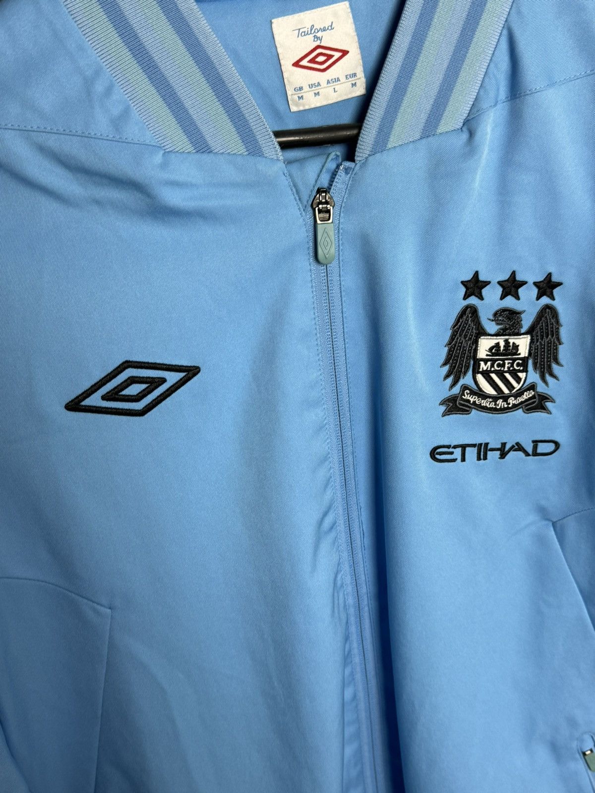 Umbro Manchester City Training Football Jacket Size US M / EU 48-50 / 2 - 3 Thumbnail