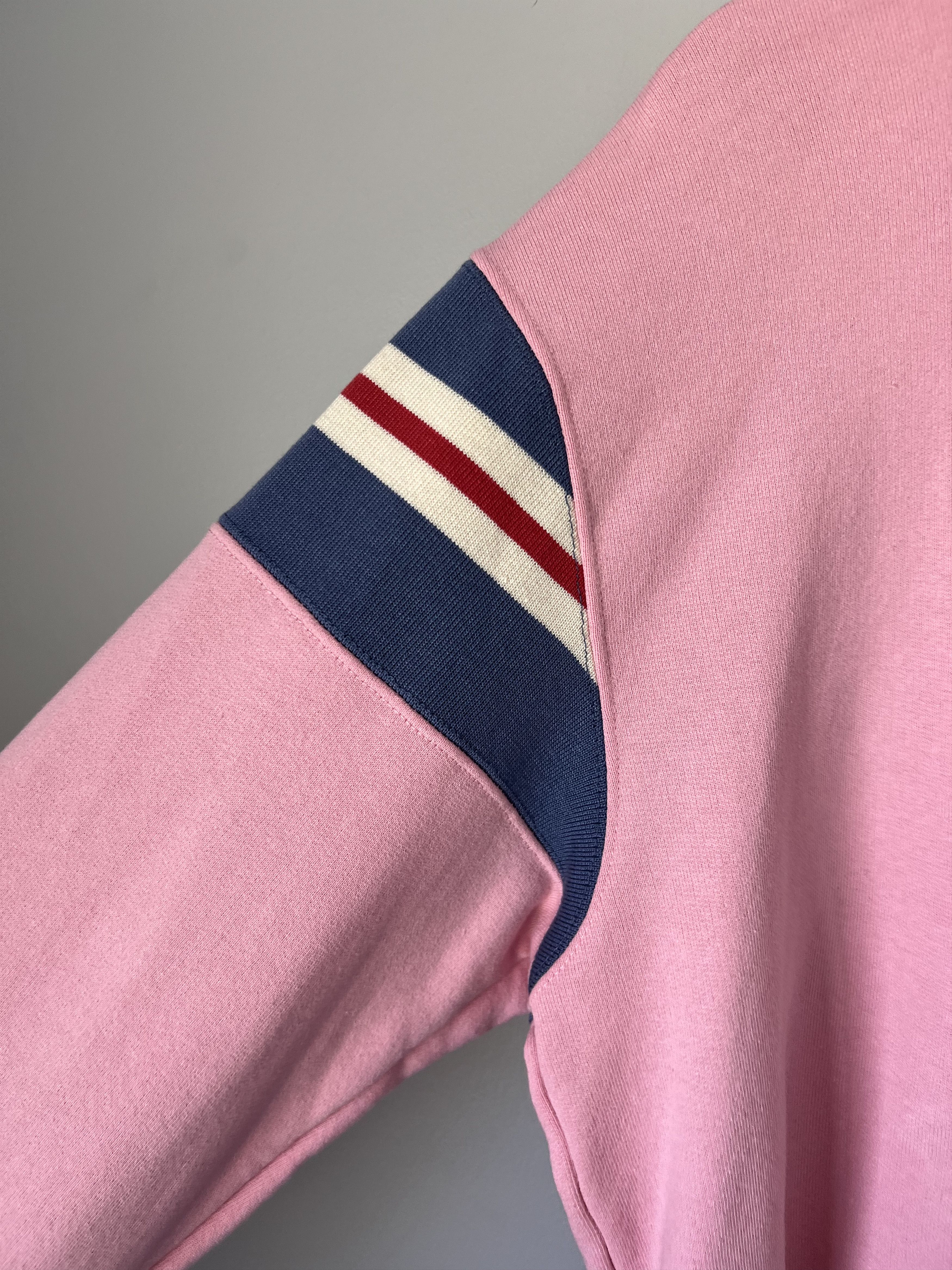 Aime Leon Dore Aime Leon Dore Ribbed Shoulder Rugby Polo in PInk Size US XL / EU 56 / 4 - 4 Thumbnail