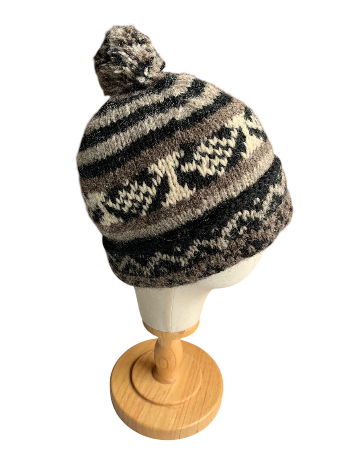 Japanese Brand × Kapital × Vintage Knitted Crochet Wool Rare Design Winter Sessions Beanie Hats Size ONE SIZE - 4 Thumbnail