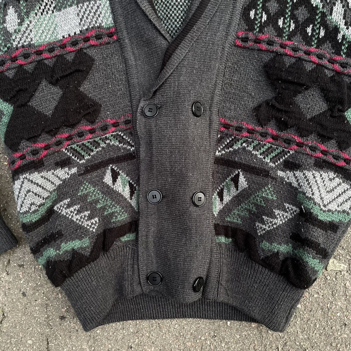 Vintage Vintage Knit Cardigan Size M Geometric Pattern Herringbone Size US M / EU 48-50 / 2 - 5 Thumbnail