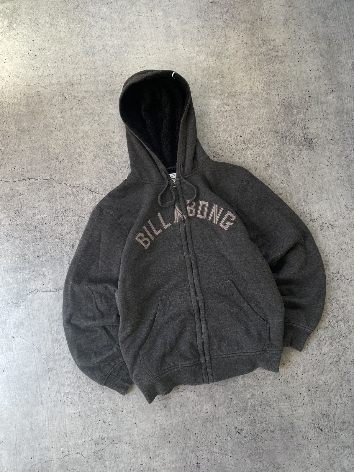 Billabong × Vintage Vintage Y2k Grey Billabong Zip Up Hoodie L Size US L / EU 52-54 / 3 - 1 Thumbnail