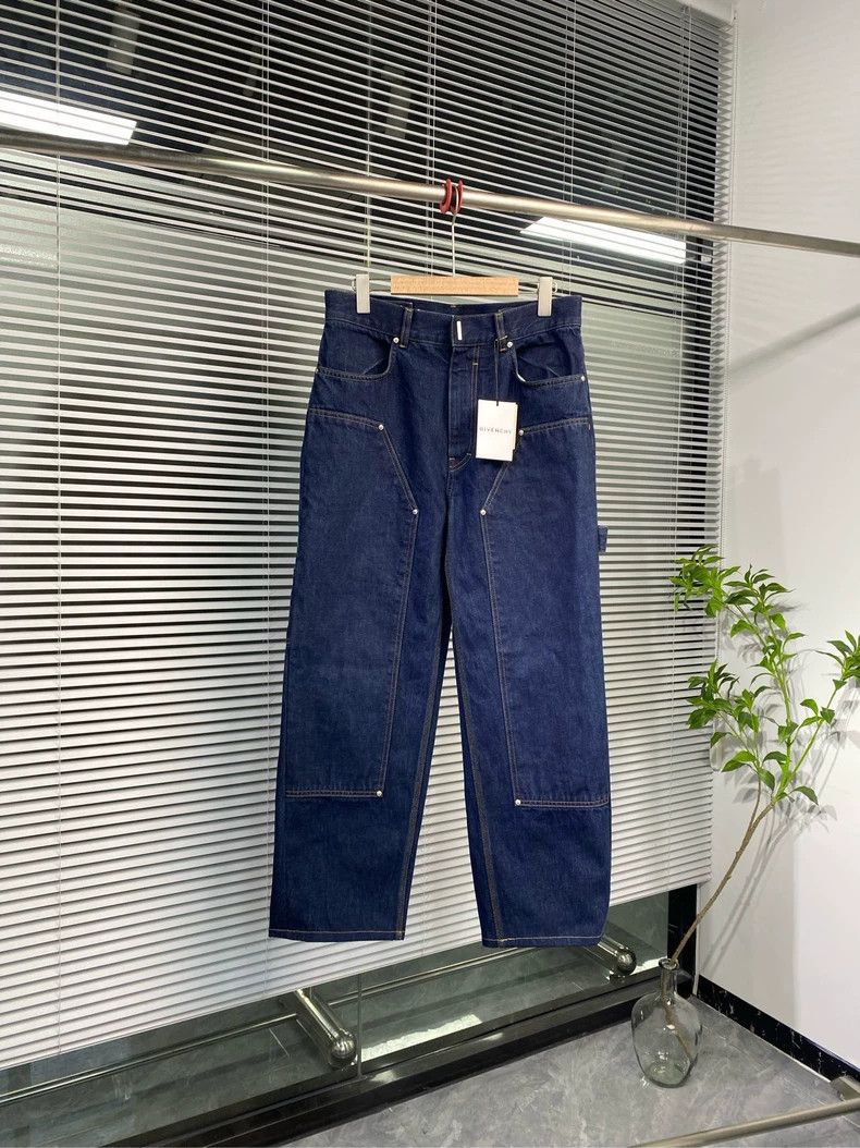 Givenchy Givenchy 24 new denim cargo pants straight-leg 2506-Nextarr Size US 29 - 1 Thumbnail