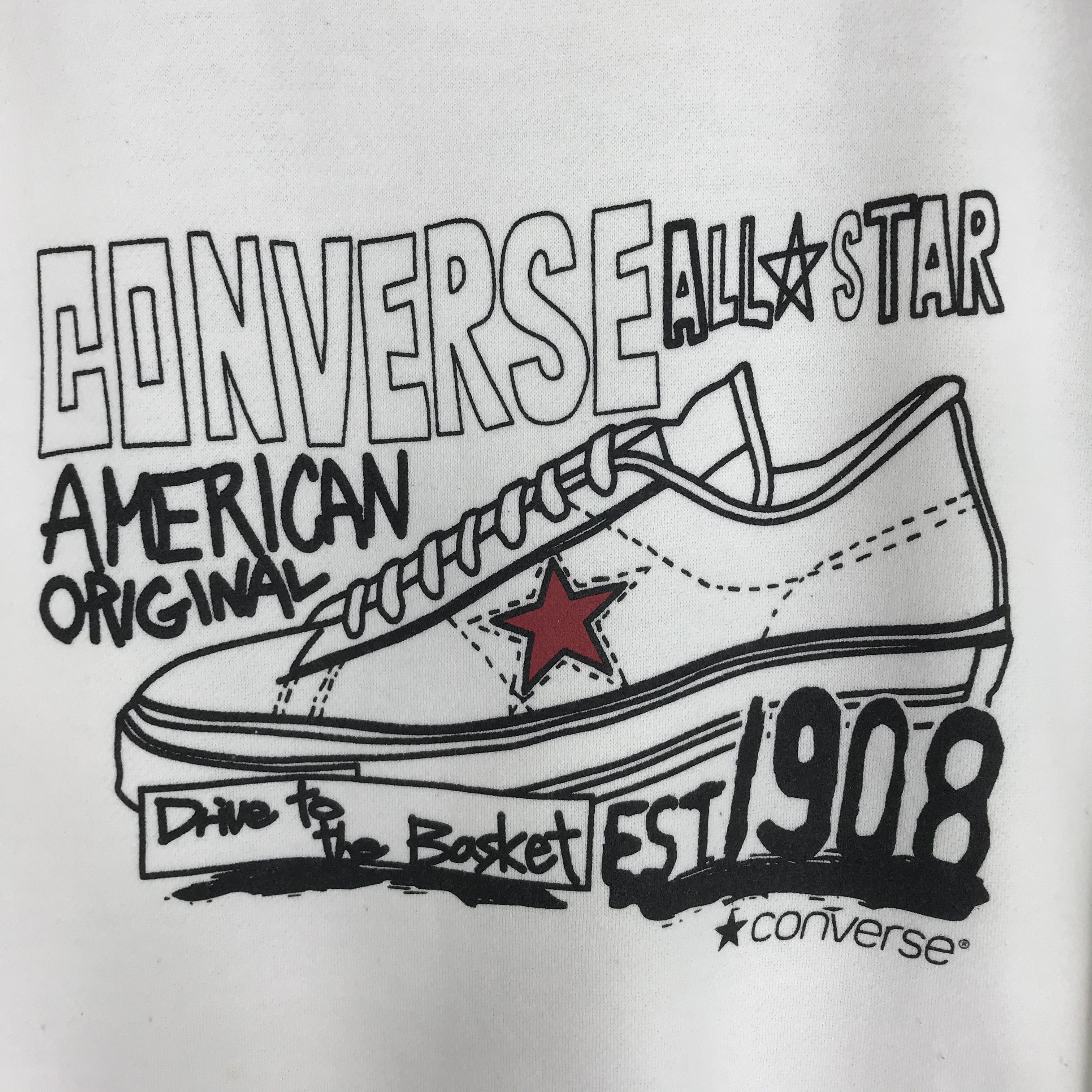 Converse Vintage Converse All Star White Sweatshirt - 502 Size US L / EU 52-54 / 3 - 4 Thumbnail