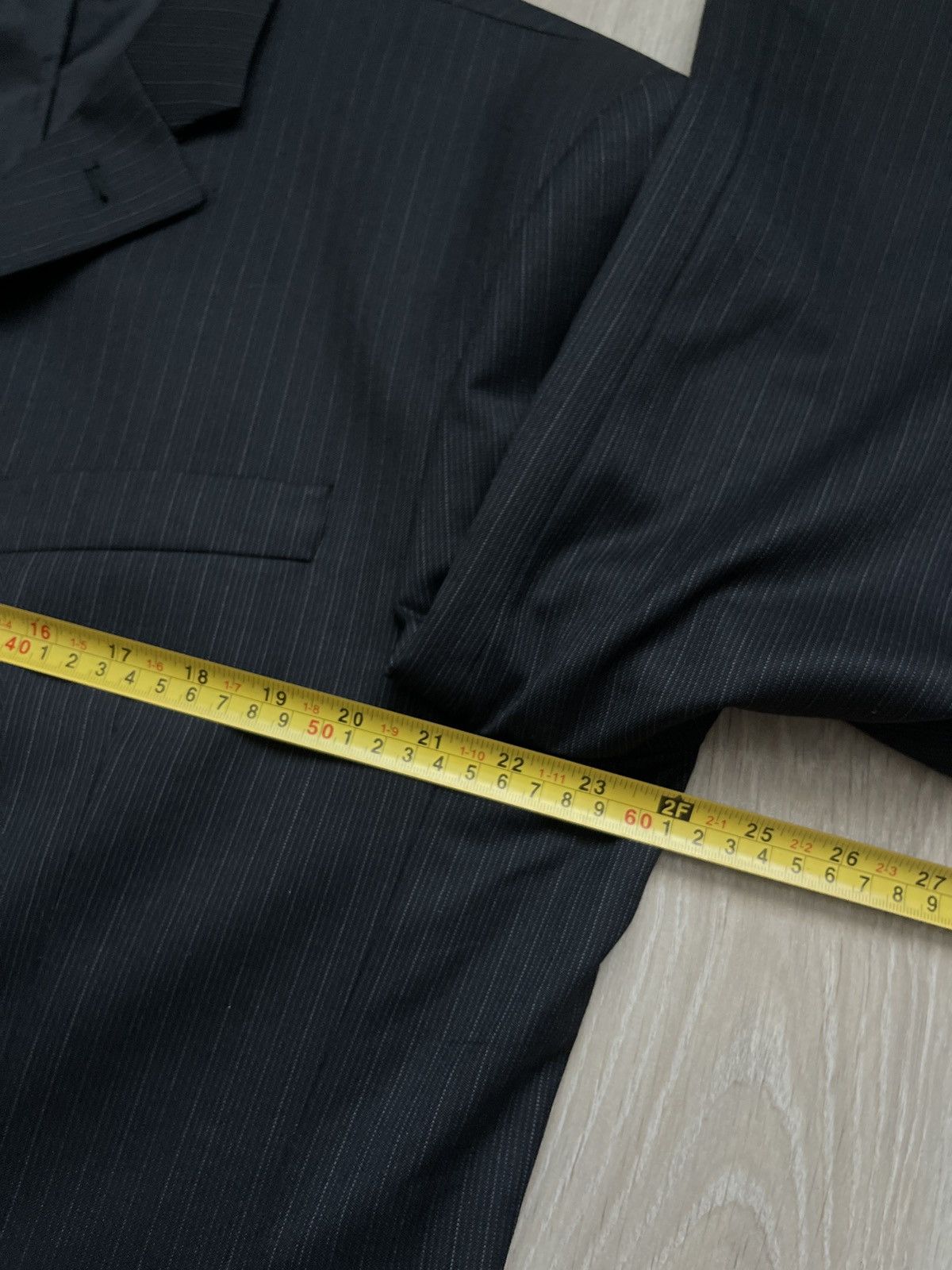 NEXT Next Super 100s Wool Pinstripe Suit blazer Pure New Wool 44R Size 44R - 18 Thumbnail