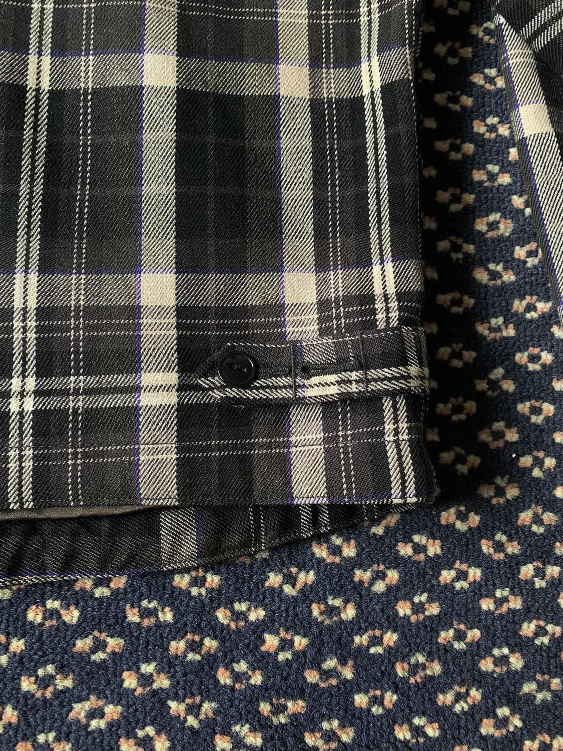 Talon Elbow patch Checkered Plaid Detroit Work jacket junya