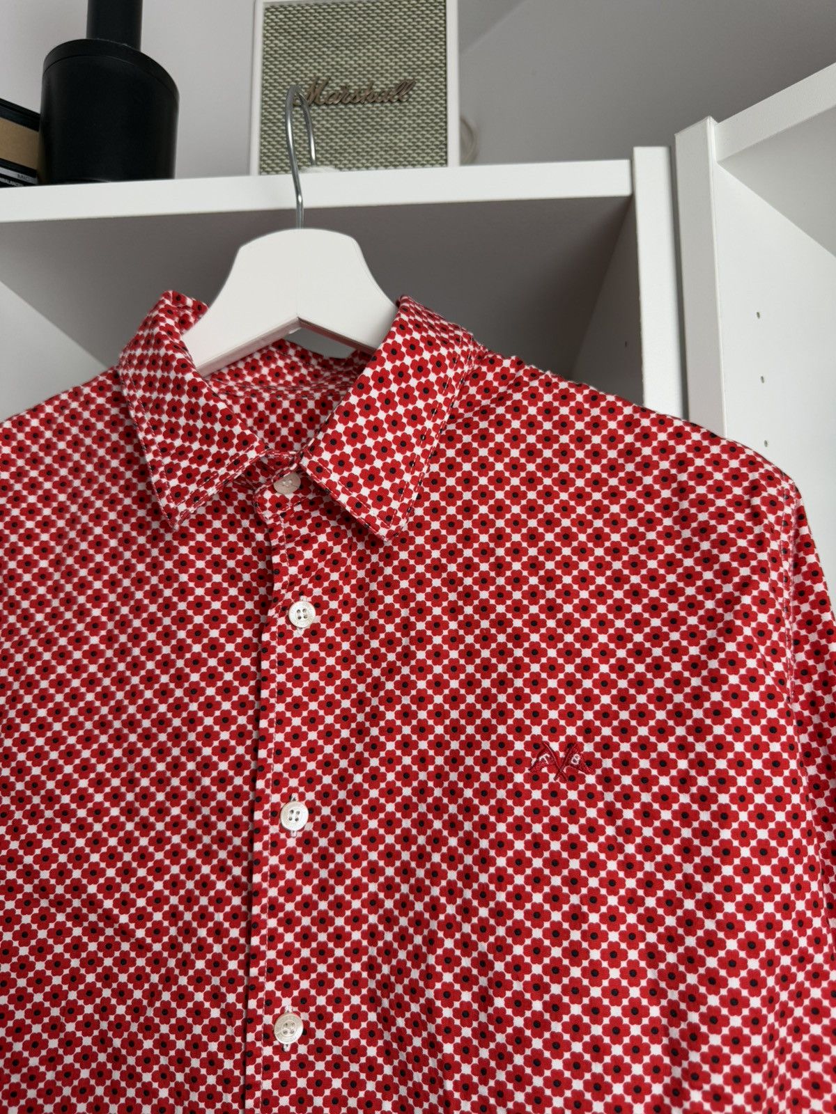 Burberry × Vintage Vintage y2k Thomas Burberry poppy all over print shirt L rare Size US L / EU 52-54 / 3 - 5 Thumbnail