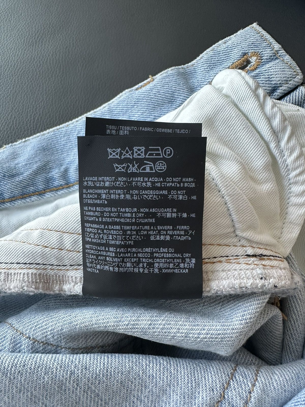 Saint Laurent Paris SLP Super Rare Brand New Trashed Ripped Skinny Denim Jeans Size US 33 - 11 Thumbnail