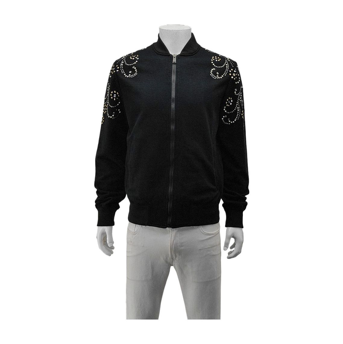Versace Versace Studded Logo Zip Up Jacket Size S Size US S / EU 44-46 / 1 - 1 Thumbnail